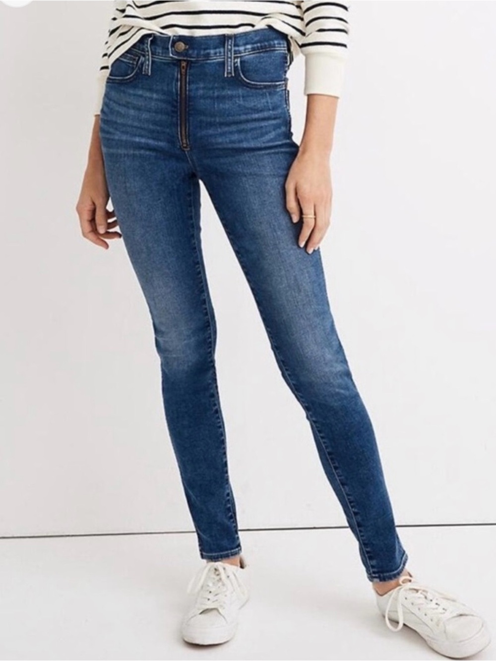 Madewell women’s 26 10” roadtripper High-Rise Skinny Jeans in Medium Blue
